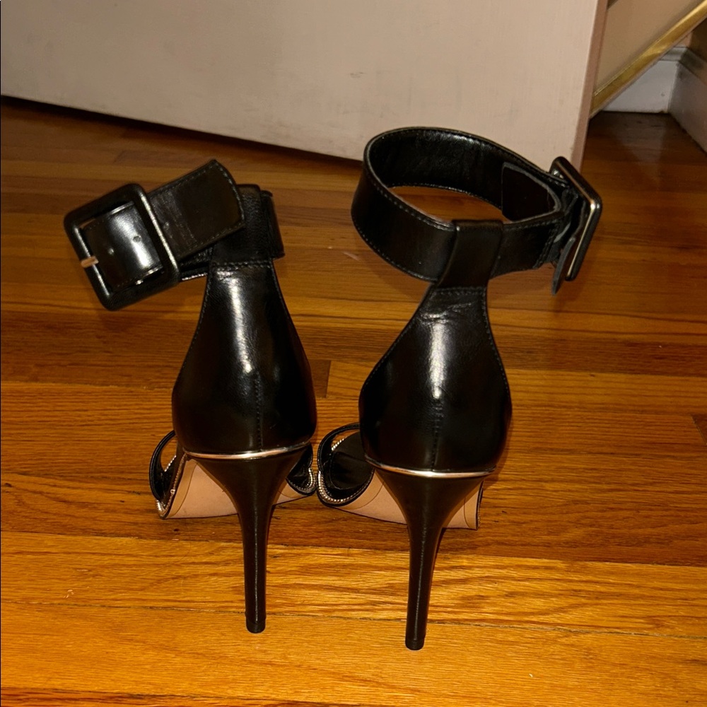 BCBGeneration Black Ankle Strap Heels - Picture 4 of 5
